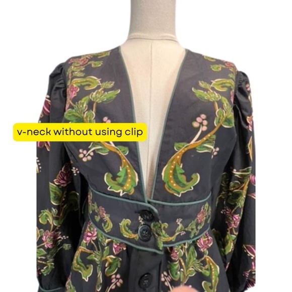 NWT Small FARM Rio Black Ravenala Puff Sleeve Mini Dress - Picture 13 of 15